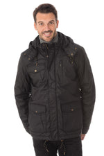 Kaporal men's black parka - Image n°1