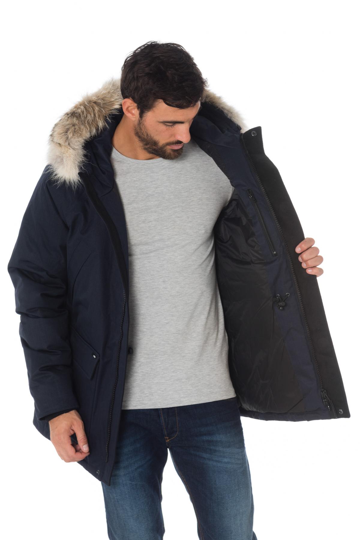 Nobis men's navy blue parka - Image n°4