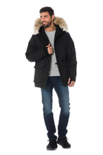 Nobis men's black parka - Image n°2