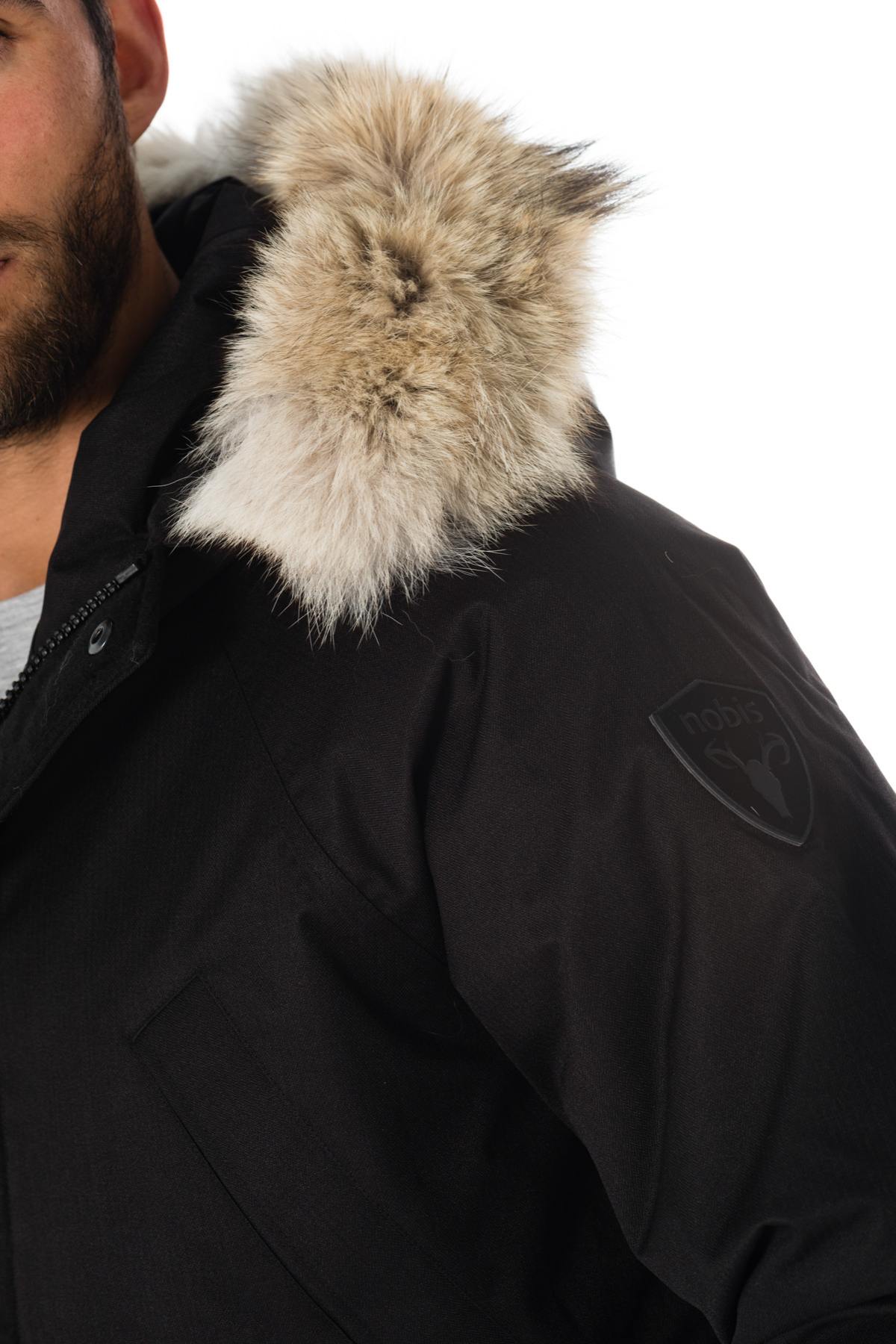 Nobis men's black parka - Image n°6