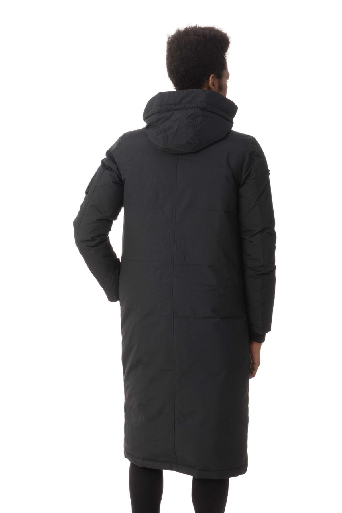 Men's long black parka - Image n°6