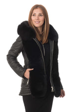 Lambskin and fox fur jacket - Image n°3