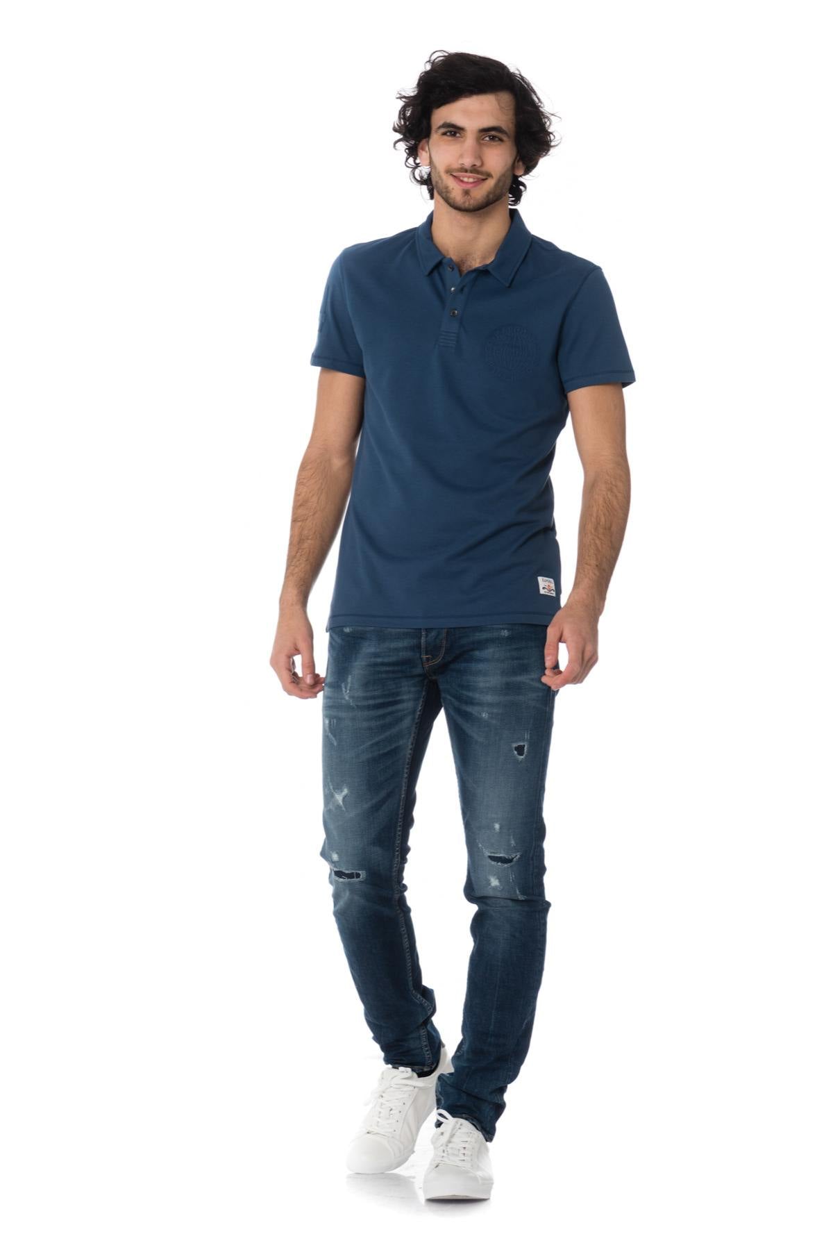 men's polo shirt pulko blue us - Image n°2