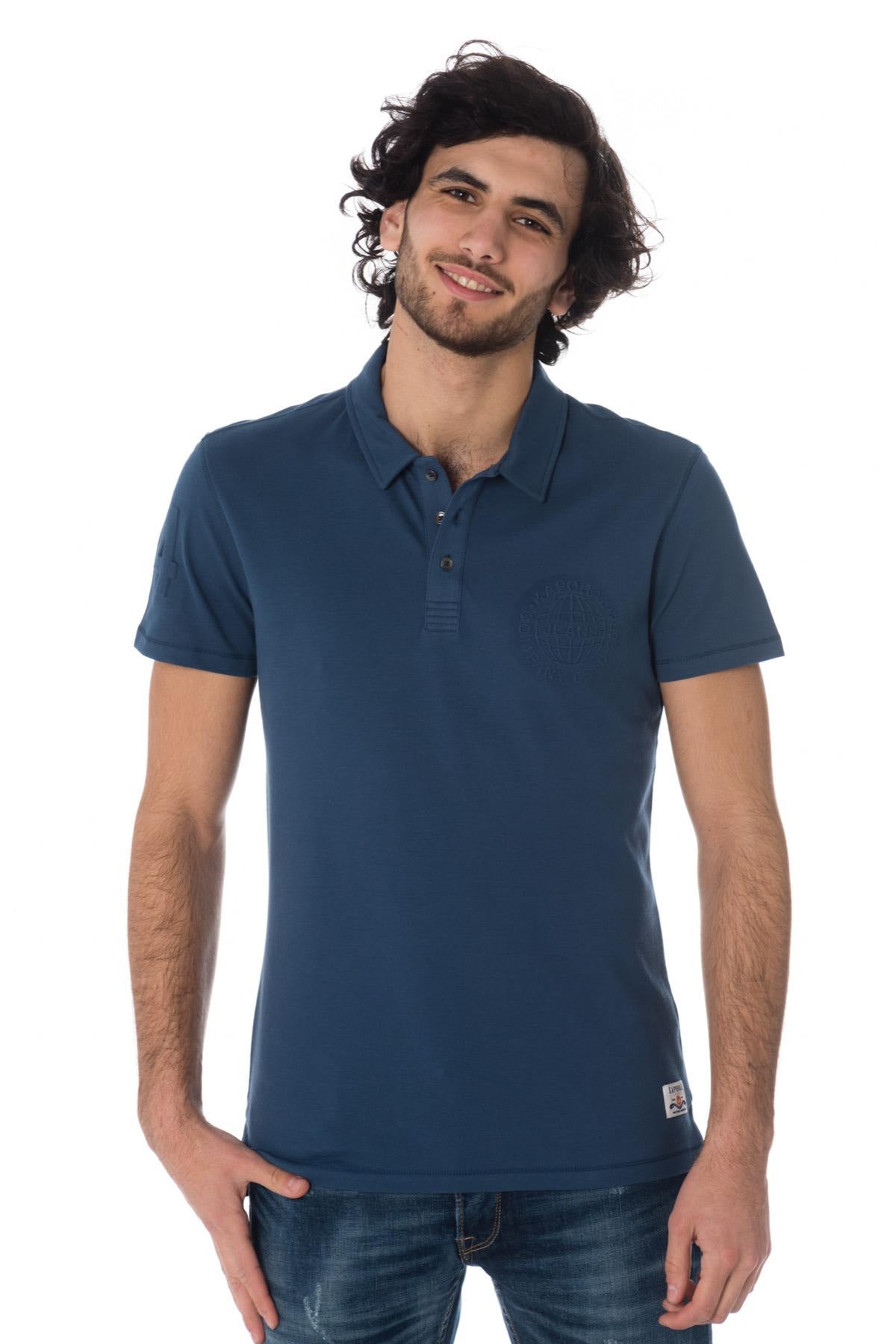 men's polo shirt pulko blue us - Image n°1