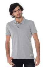 men's polo shirt pulko med gray - Image n°1
