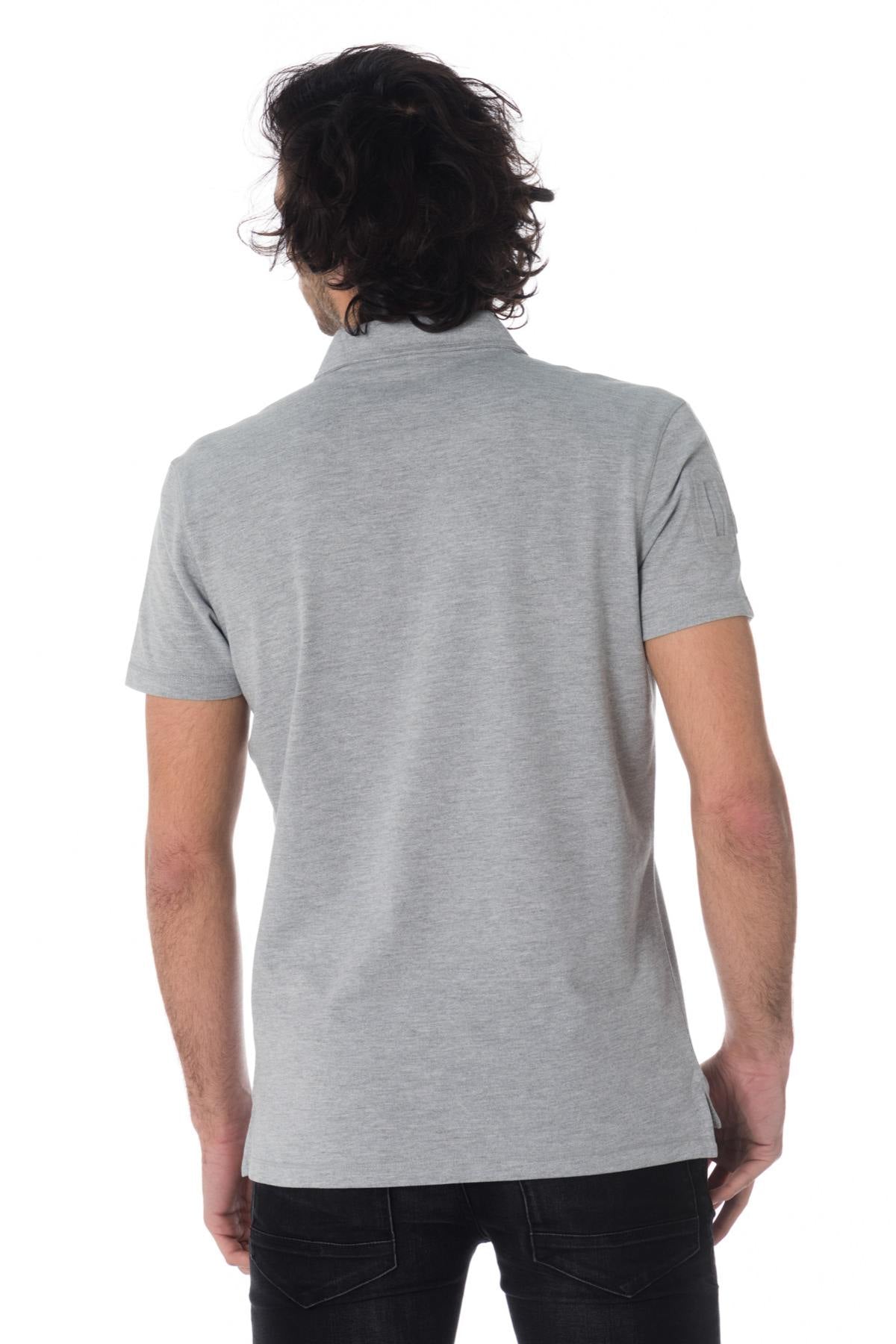 men's polo shirt pulko med gray - Image n°4