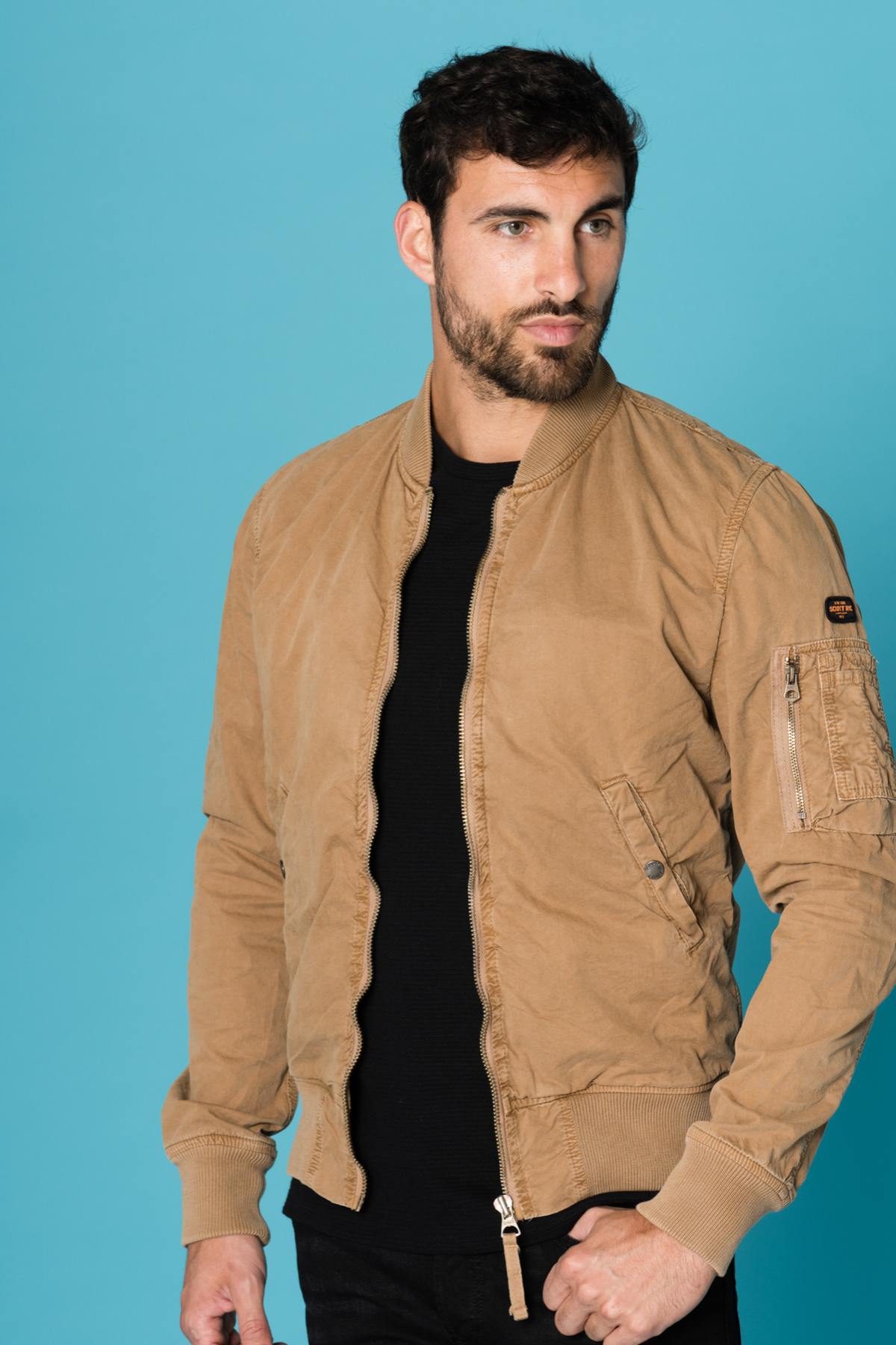 Schott beige jacket - Image n°1