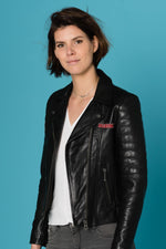 Black cowhide leather perfecto - Image n°7