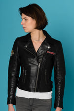 Black cowhide leather perfecto - Image n°9