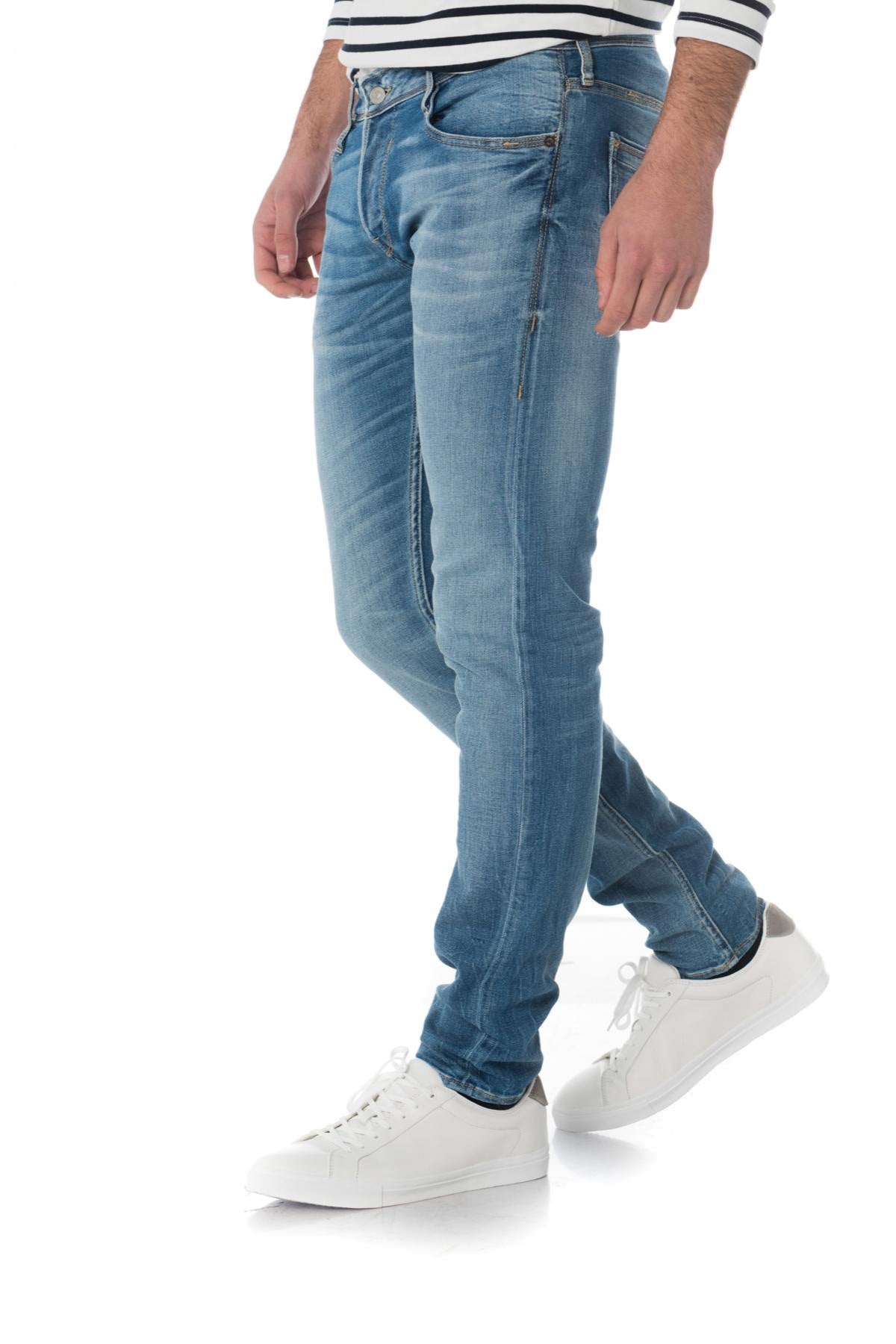 basic blue men's jeans - Image n°5