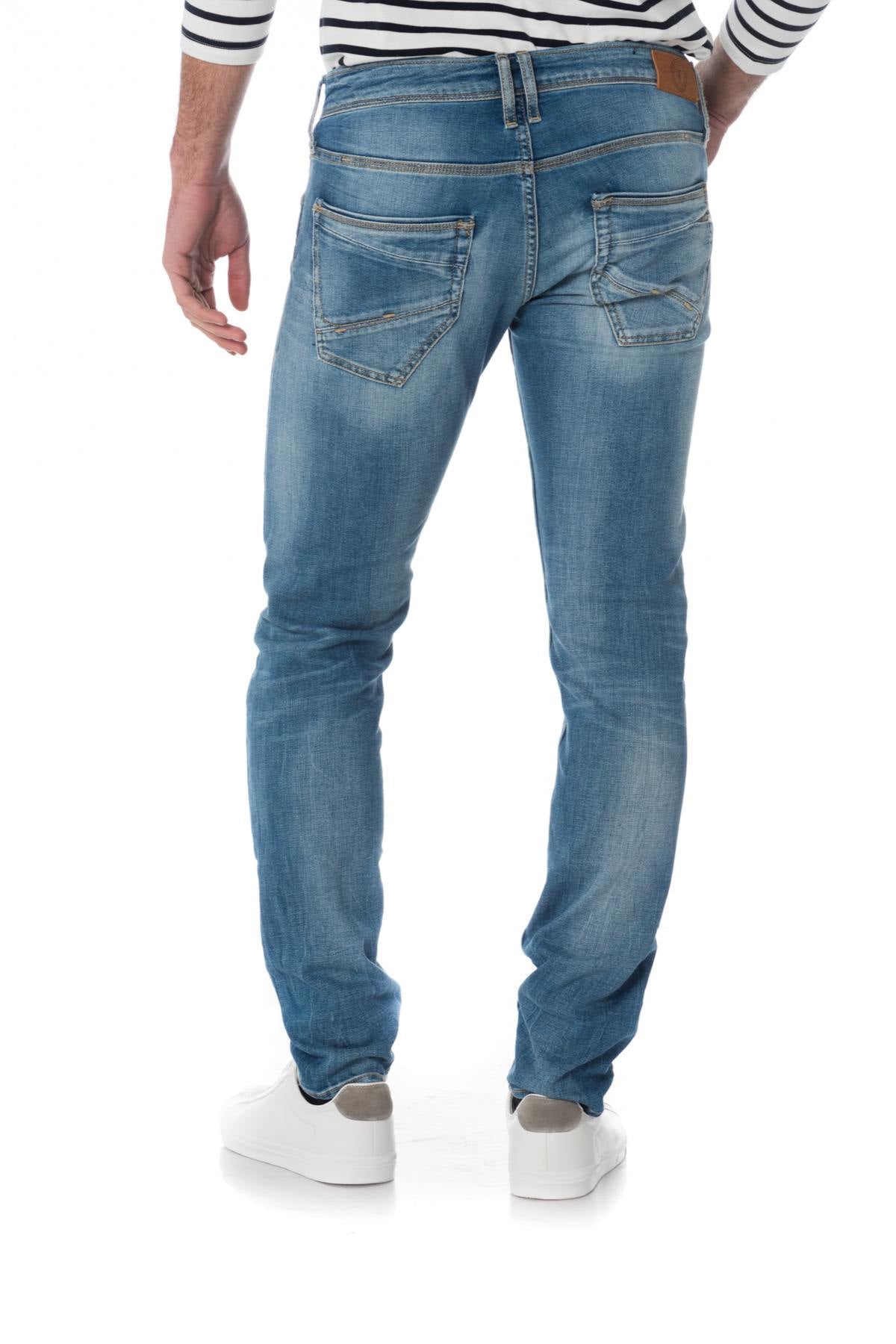 basic blue men's jeans - Image n°2