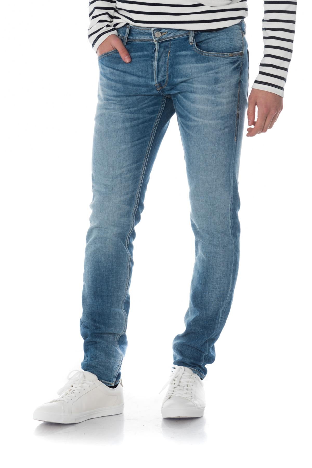 basic blue men's jeans - Image n°6