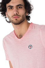 Pale pink men's t-shirt - Image n°4