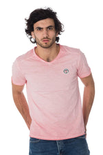 Pale pink men's t-shirt - Image n°1