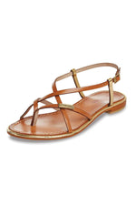 Women's tan summer shoe - Image n°1