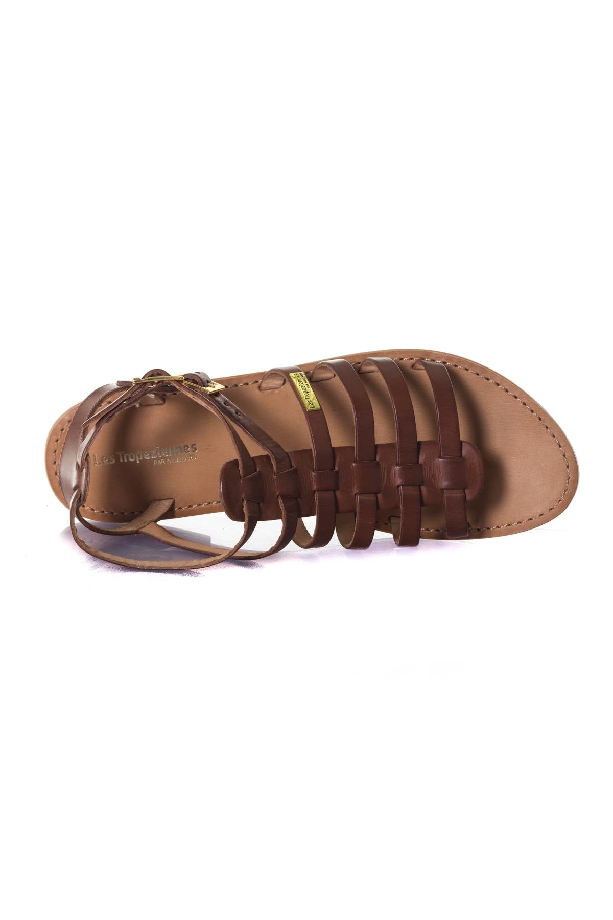 Women's tan summer sandals - Image n°3