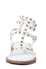 Women's white high-top sandals - Image n°5