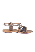 Taupe snake sandal - Image n°2