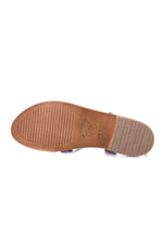 Taupe snake sandal - Image n°4
