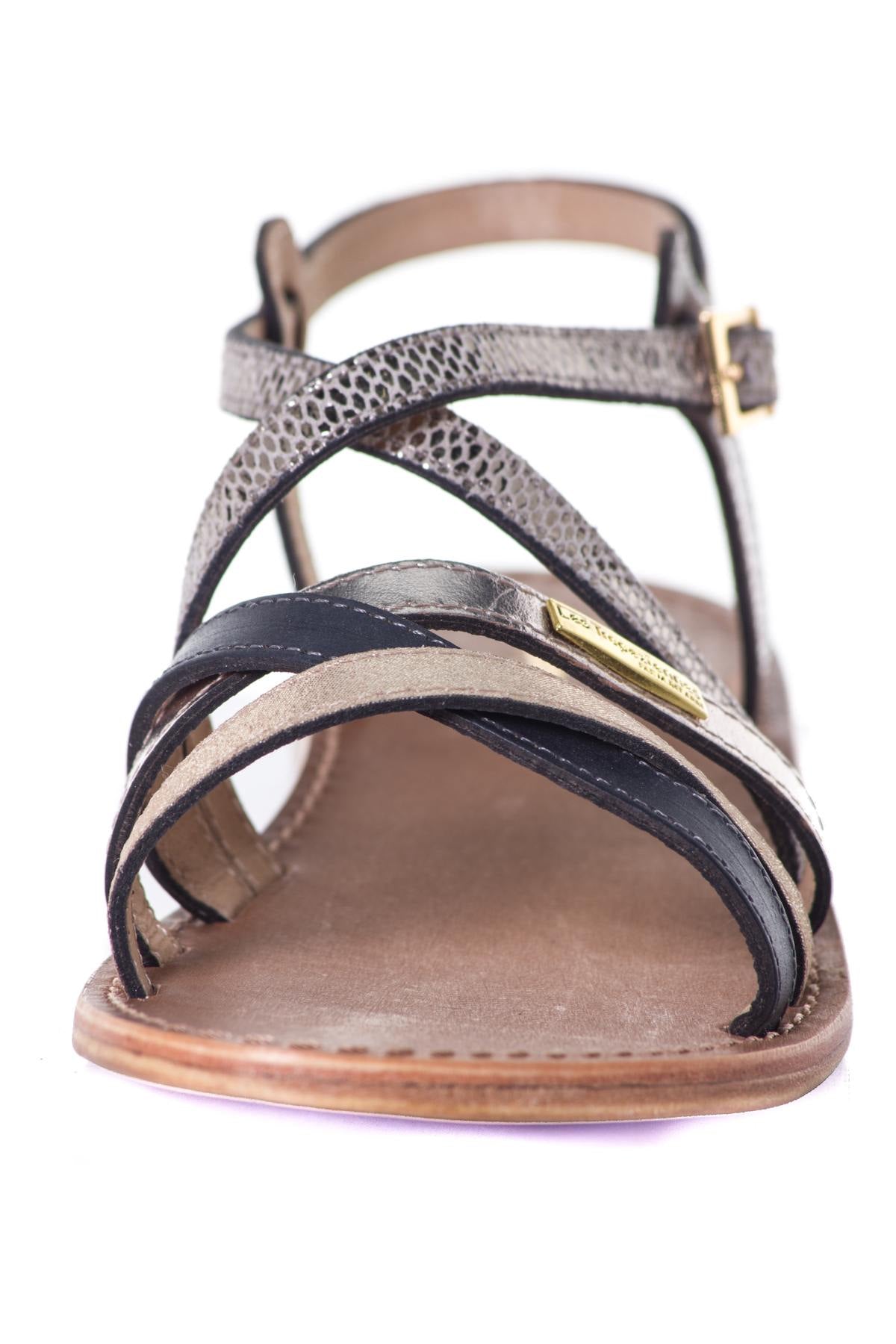 Taupe snake sandal - Image n°5