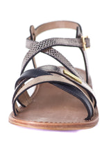 Taupe snake sandal - Image n°5