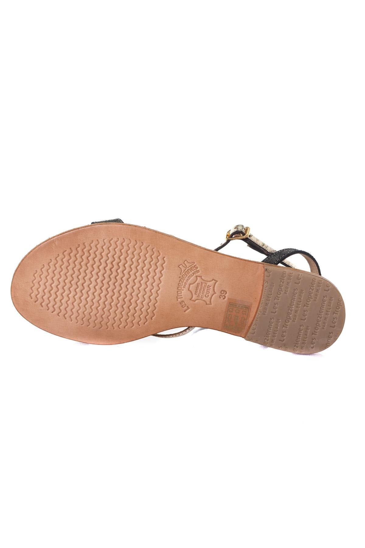 Women's black sandals - Image n°4