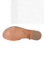Bronze beige women's sandals - Image n°4