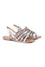 White and silver summer shoes - Image n°1