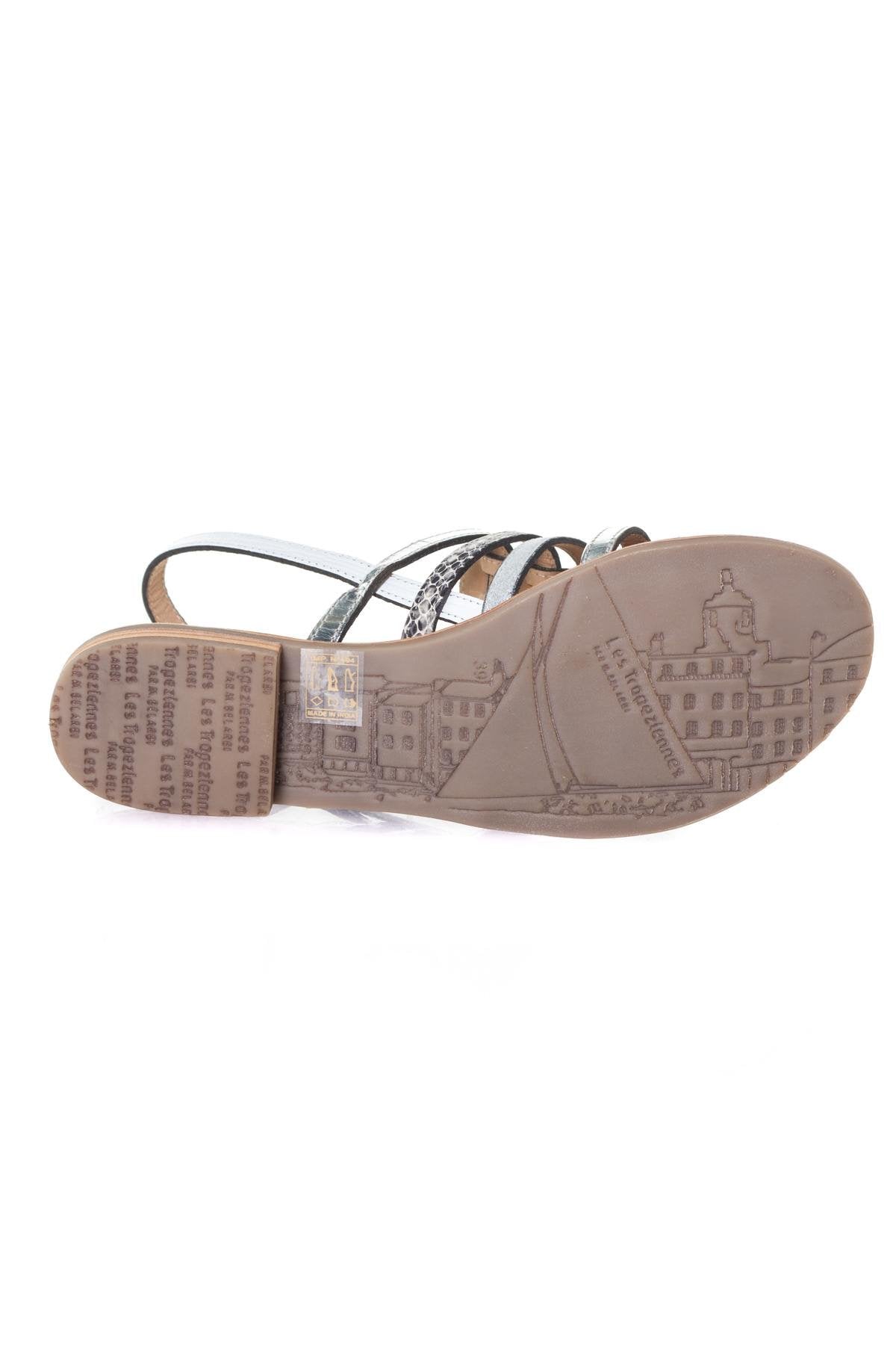 White and silver summer shoes - Image n°4