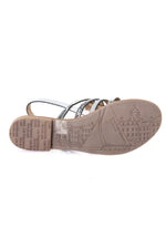 White and silver summer shoes - Image n°4