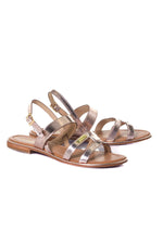 Women's rose gold summer sandals - Image n°1