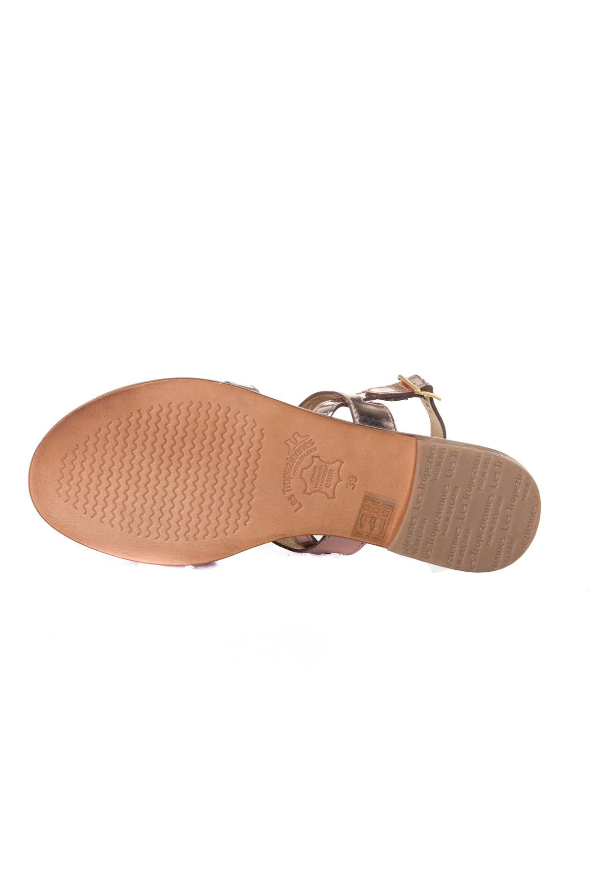Women's rose gold summer sandals - Image n°4