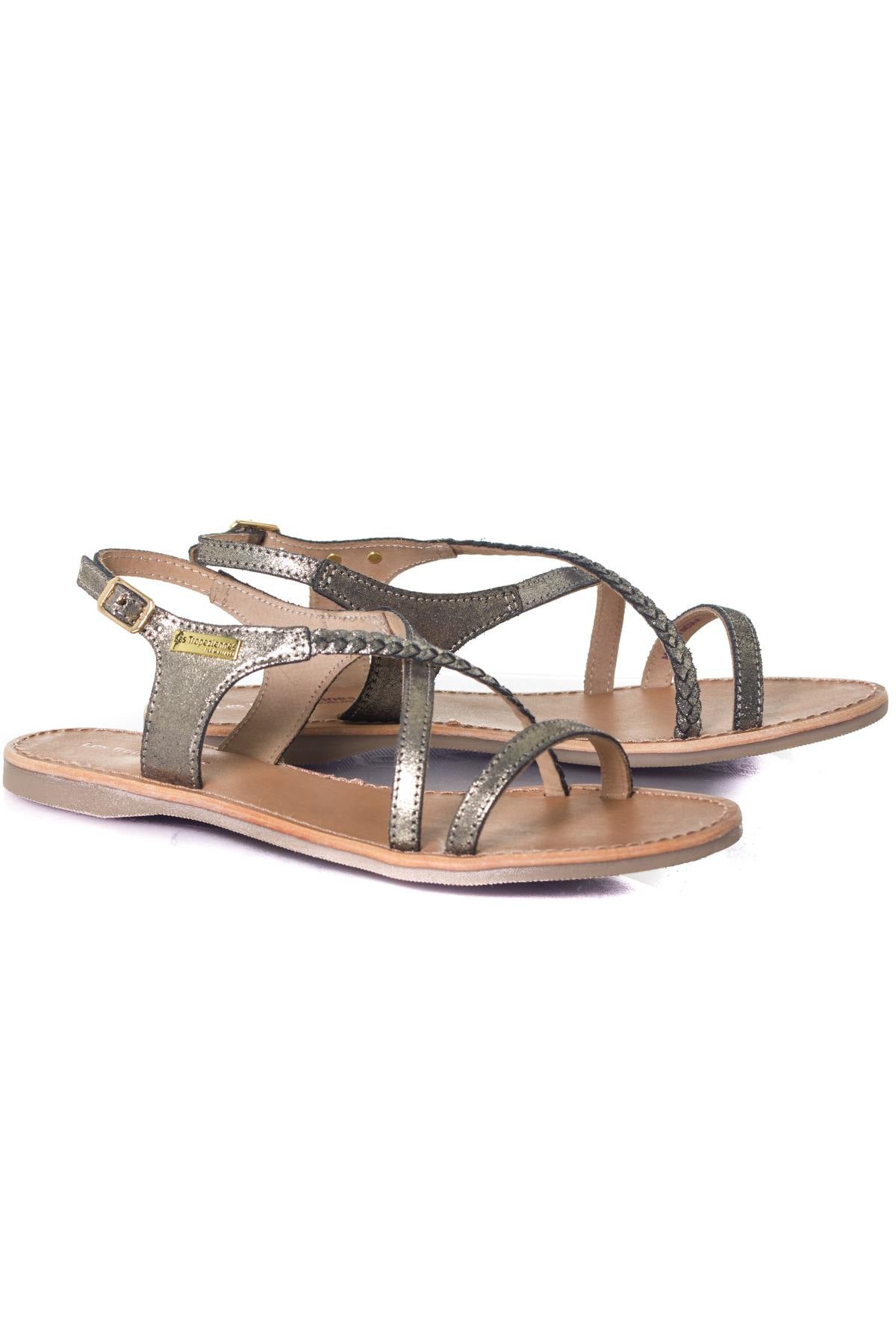 Iridescent black summer shoes - Image n°1