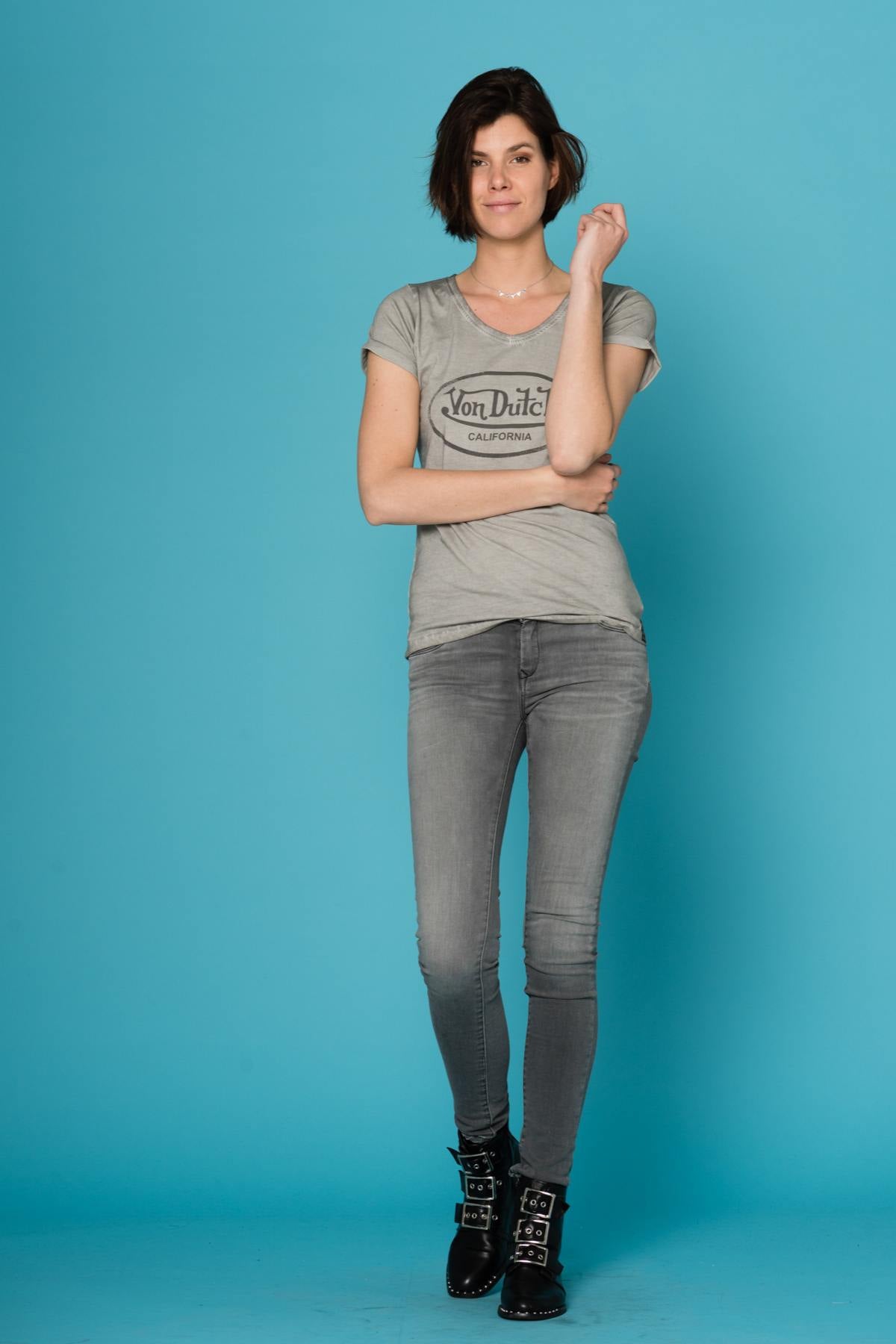 Von Dutch gray t-shirt - Image n°2