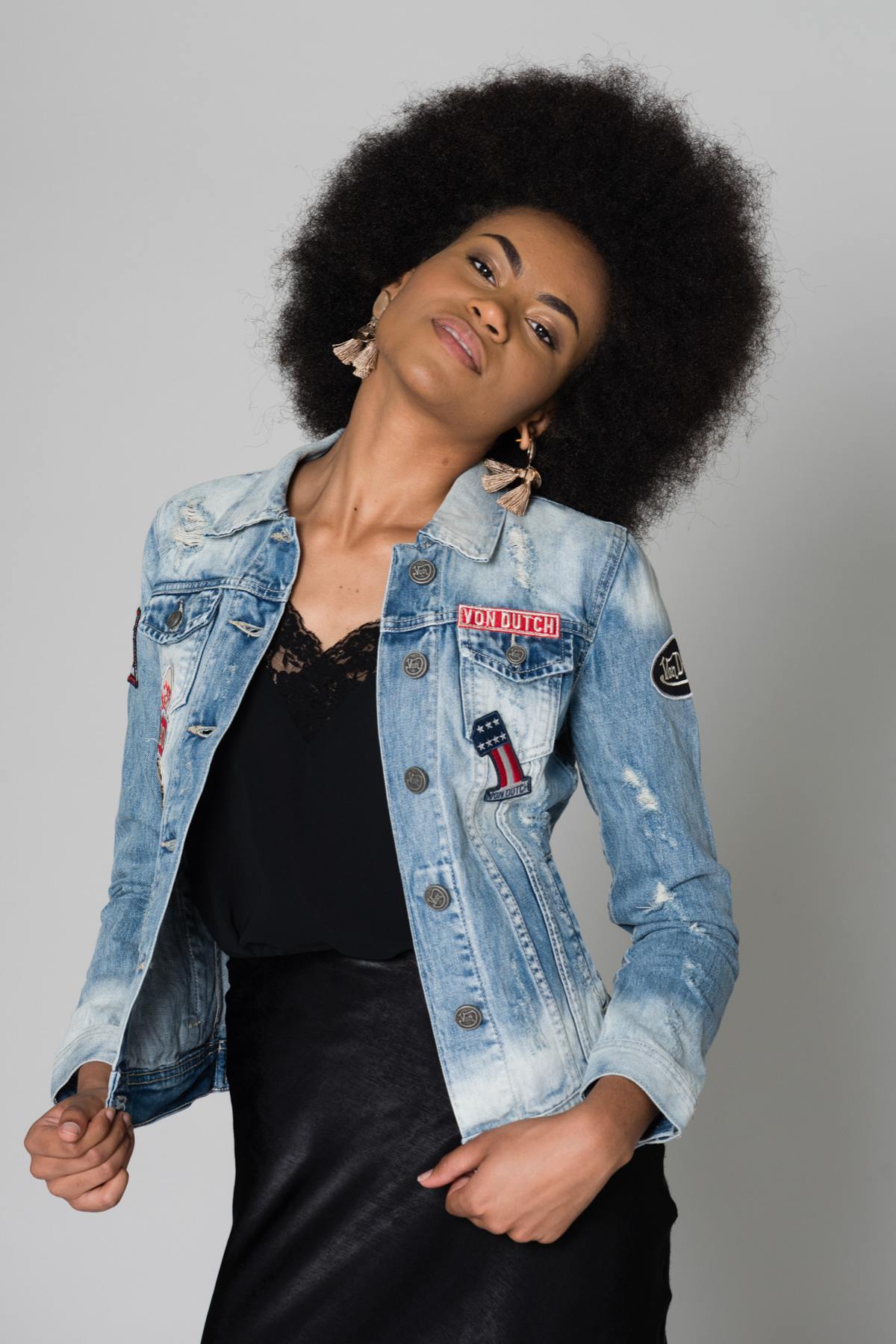 Denim jacket with patches - Image n°4