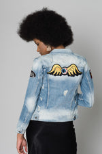  Denim jacket with patches - Image n°3