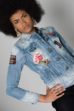  Denim jacket with patches - Image n°7