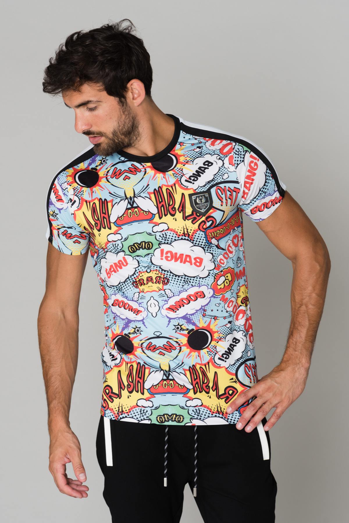 Colorful round neck t-shirt - Image n°1