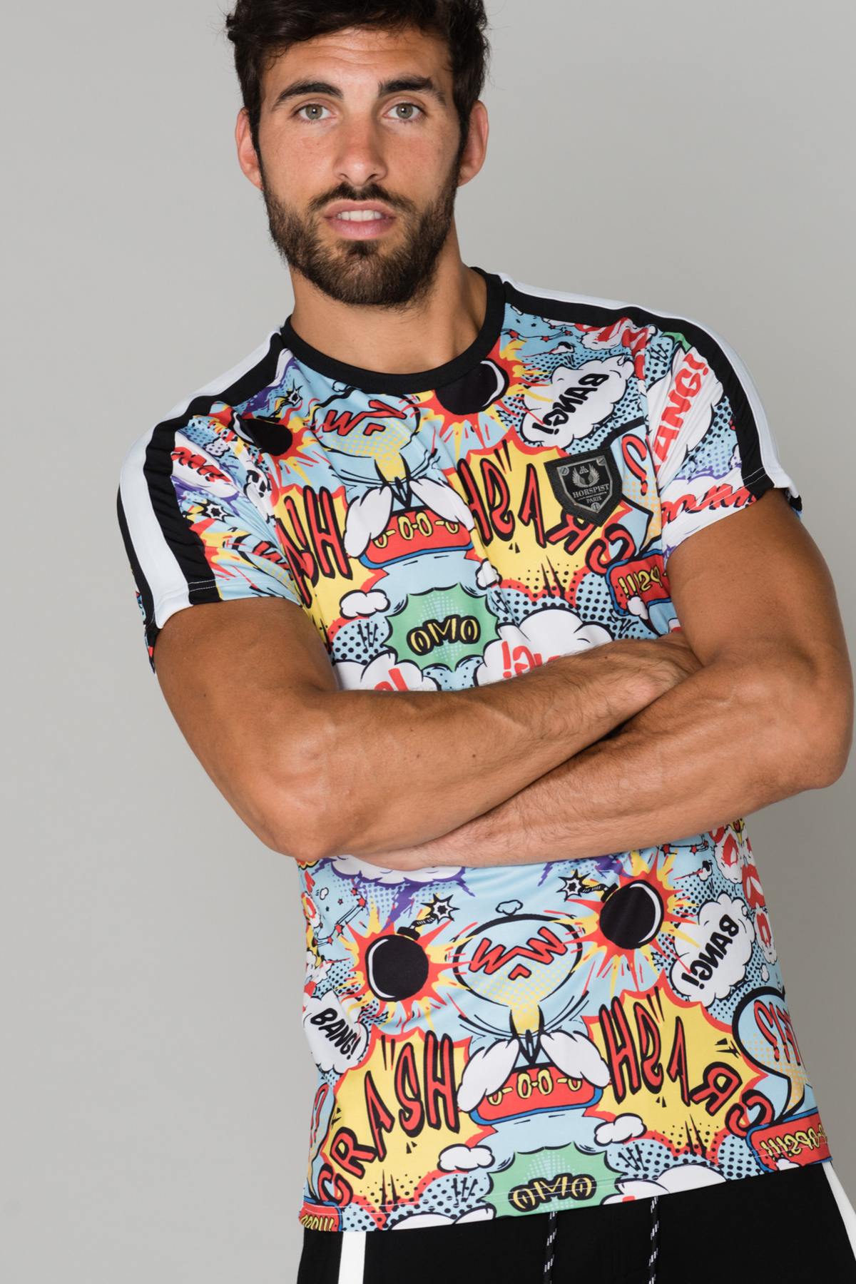 Colorful round neck t-shirt - Image n°3