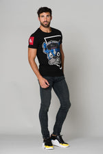 Rhinestone dog head t-shirt - Image n°2