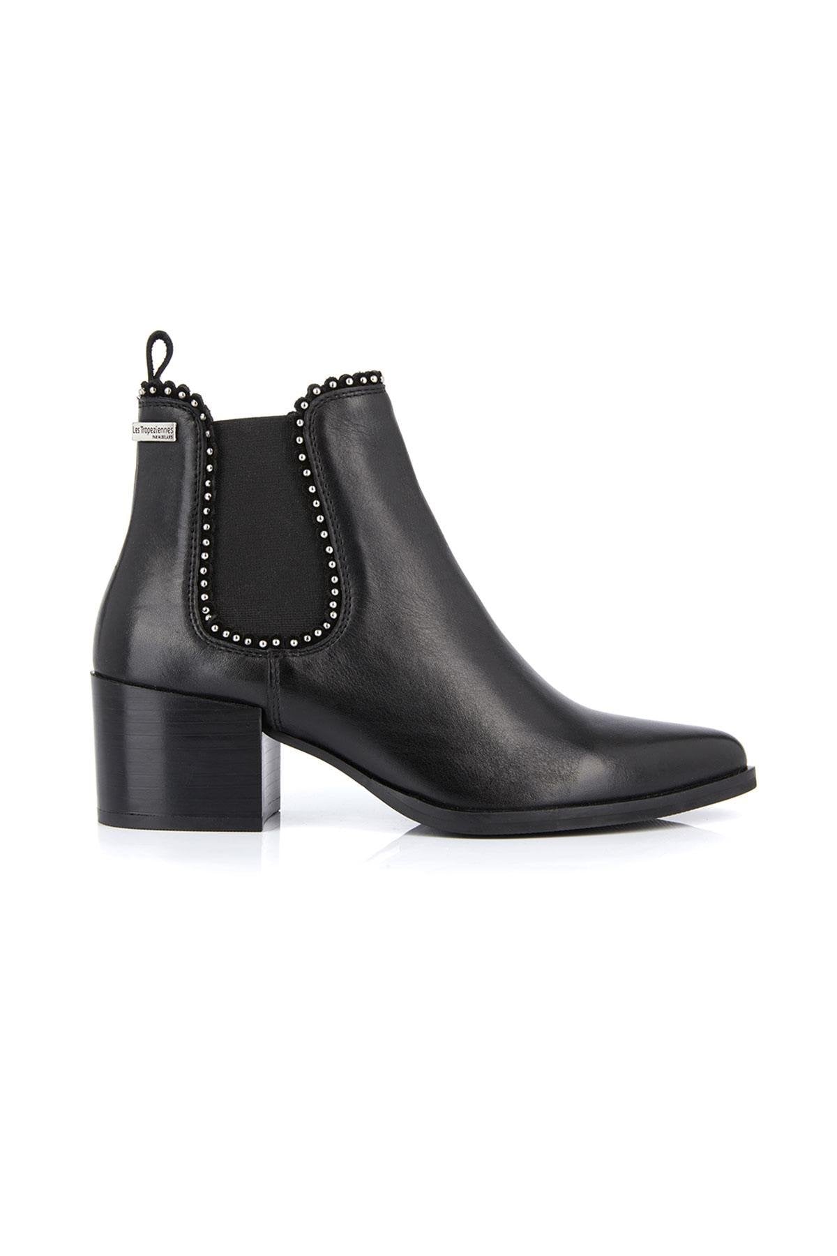 Leather boots with heel - Image n°7