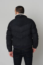  Navy blue leather jacket - Image n°6