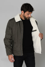 Men's khaki jacket - Image n°4