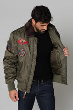 Men's jacket with patches - Image n°5