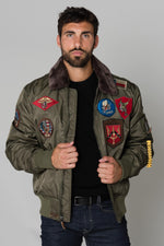 Men's jacket with patches - Image n°6