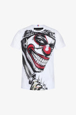 White t-shirt printed with rhinestones - Image n°7