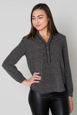  Black polka dot top - Image n°1