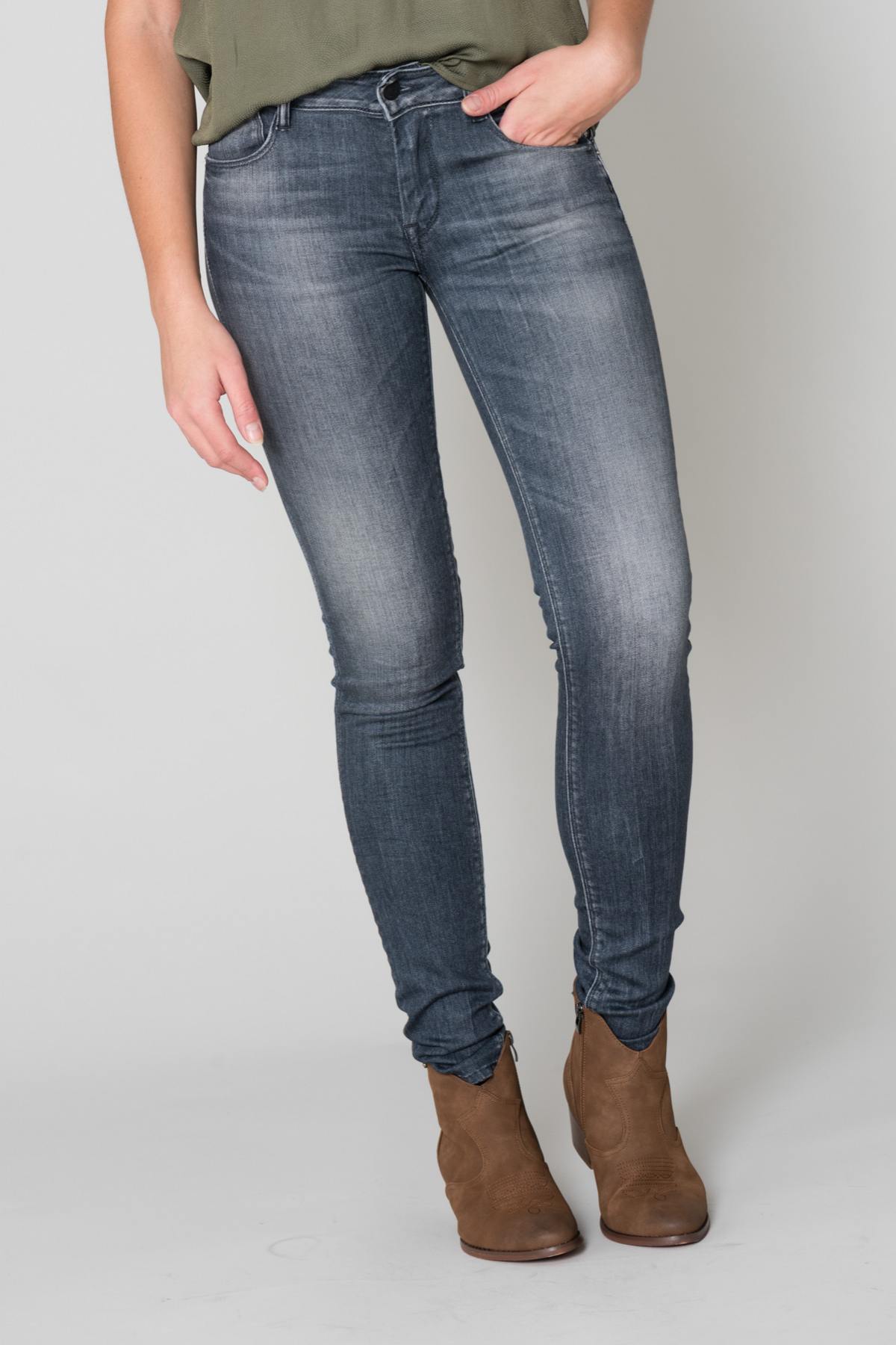 Gray slim fit jeans - Image n°1