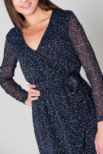 Blue floral print dress - Image n°4