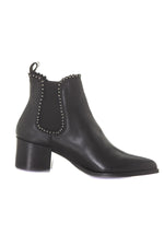 Leather boots with heel - Image n°2